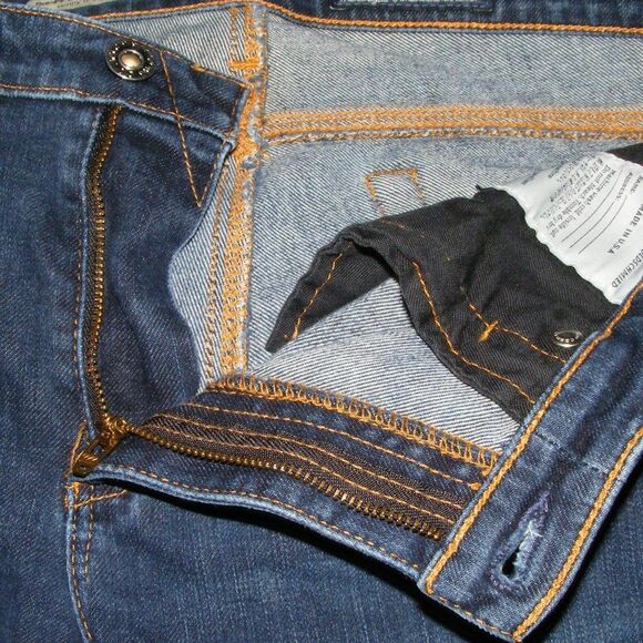 AG Jeans, 28, Premier, Dark Blue Wash, Mid/Low Rise Zipper fly, Skinny Straight - Picture 9 of 12